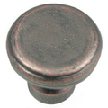 Mng Large Button Knob, Riverstone, Dark Antique Copper 84365